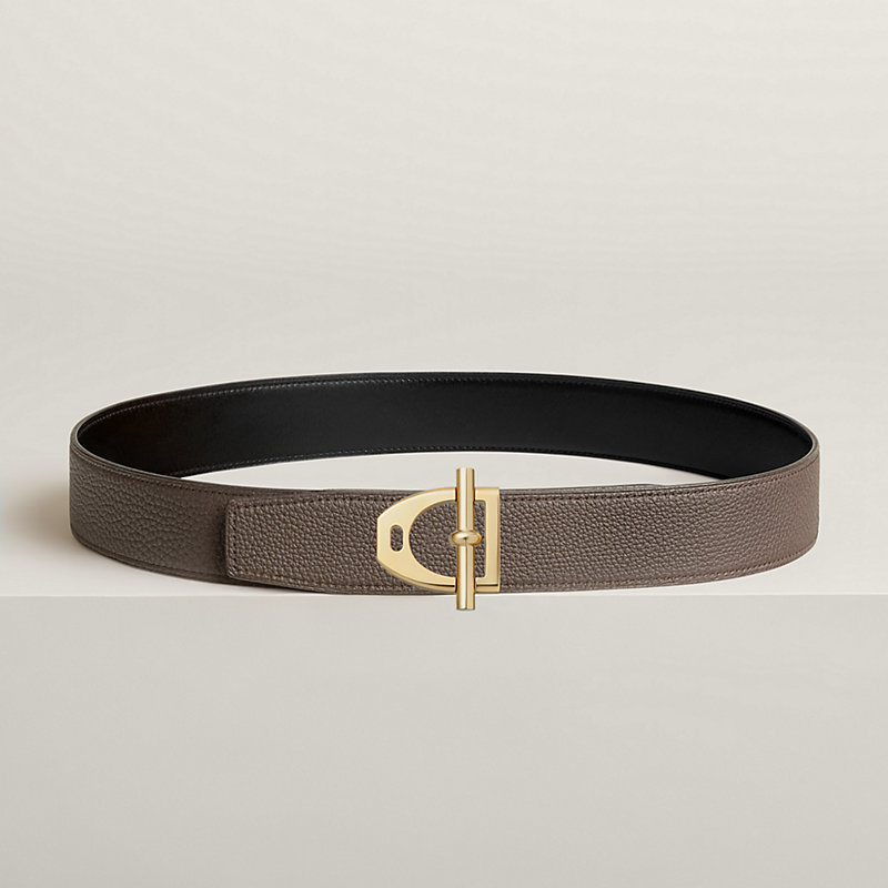 Neo Etrier belt buckle & Reversible leather strap 38 mm