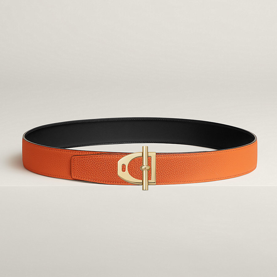 Neo Etrier belt buckle & Reversible leather strap 38 mm