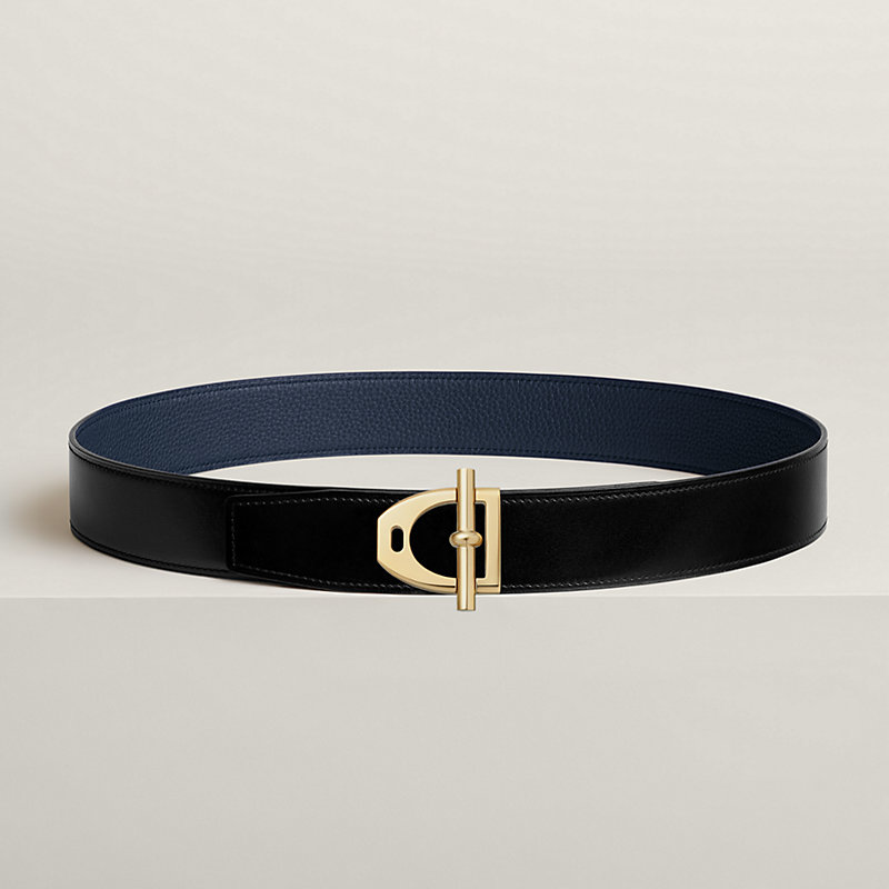 Neo Etrier belt buckle & Reversible leather strap 38 mm