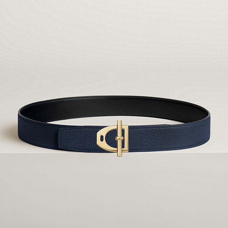 Neo Etrier belt buckle & Reversible leather strap 38 mm