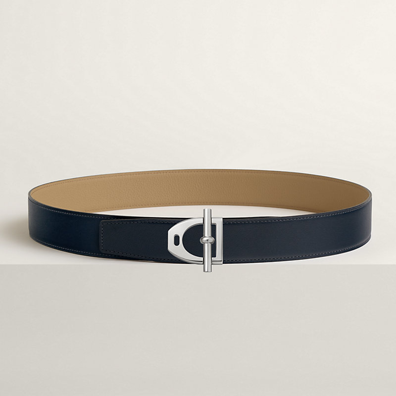 Neo Etrier belt buckle & Reversible leather strap 38 mm