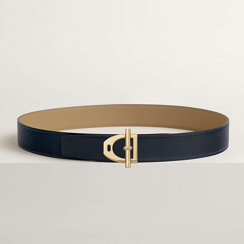 Neo Etrier belt buckle & Reversible leather strap 38 mm