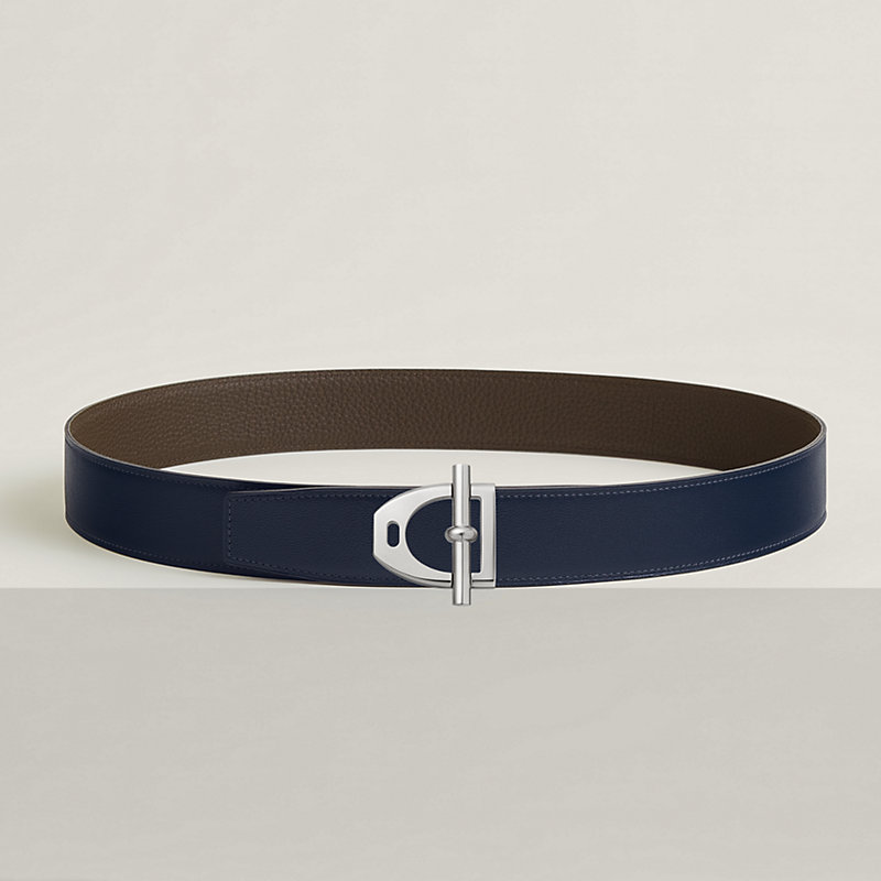 Neo Etrier belt buckle & Reversible leather strap 38 mm