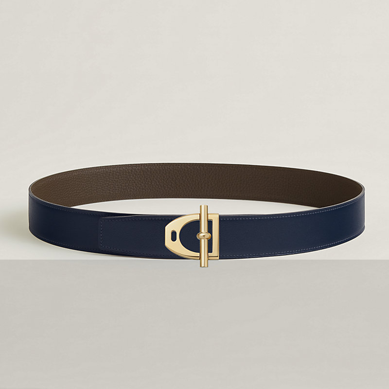 Neo Etrier belt buckle & Reversible leather strap 38 mm