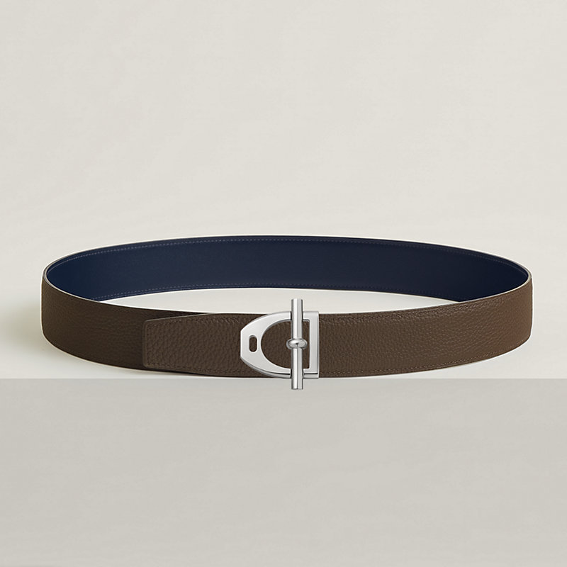 Neo Etrier belt buckle & Reversible leather strap 38 mm