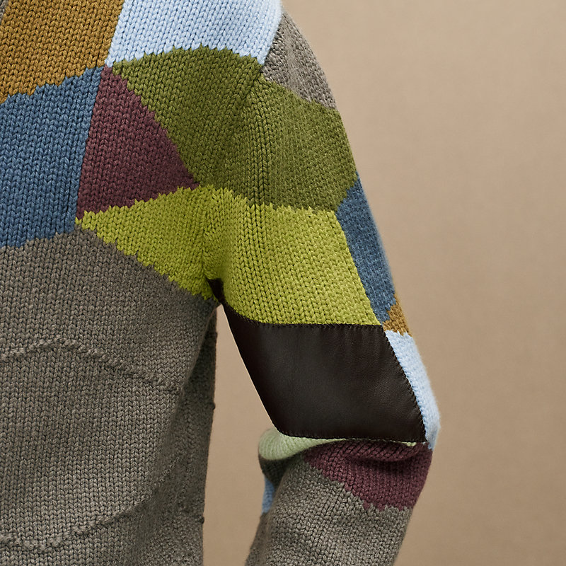 "New Mix and Patch" buttoned cardigan, View: , view 6 of 7