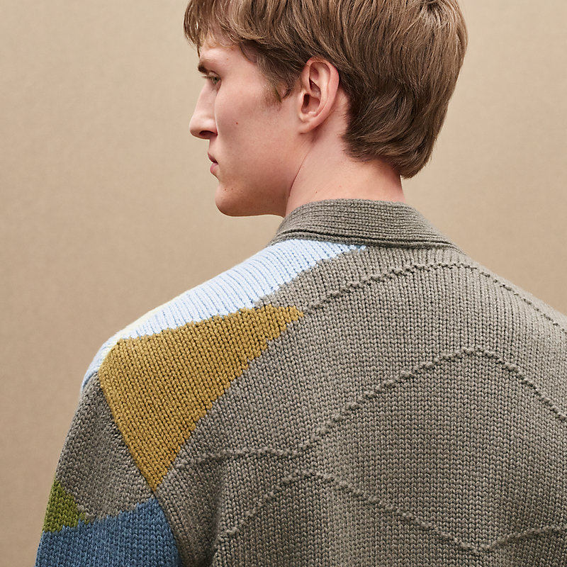 "New Mix and Patch" buttoned cardigan, View: , view 7 of 7