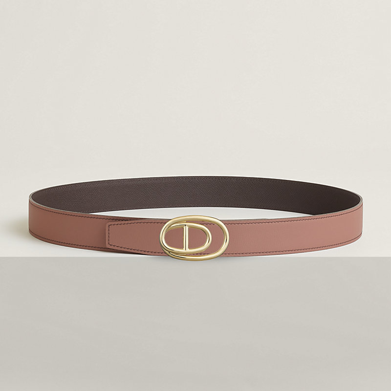 Odyssee belt buckle & Reversible leather strap 32 mm
