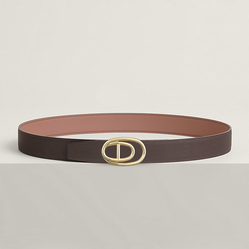 Odyssee belt buckle & Reversible leather strap 32 mm