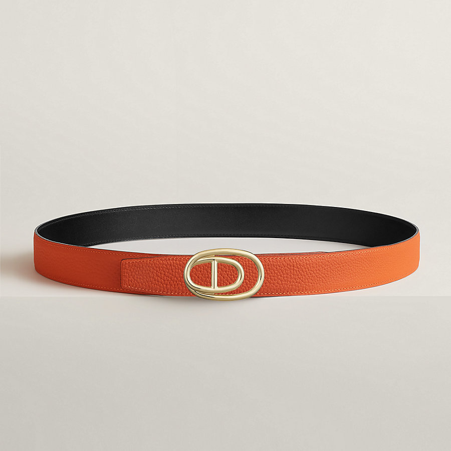 Odyssee belt buckle & Reversible leather strap 32 mm