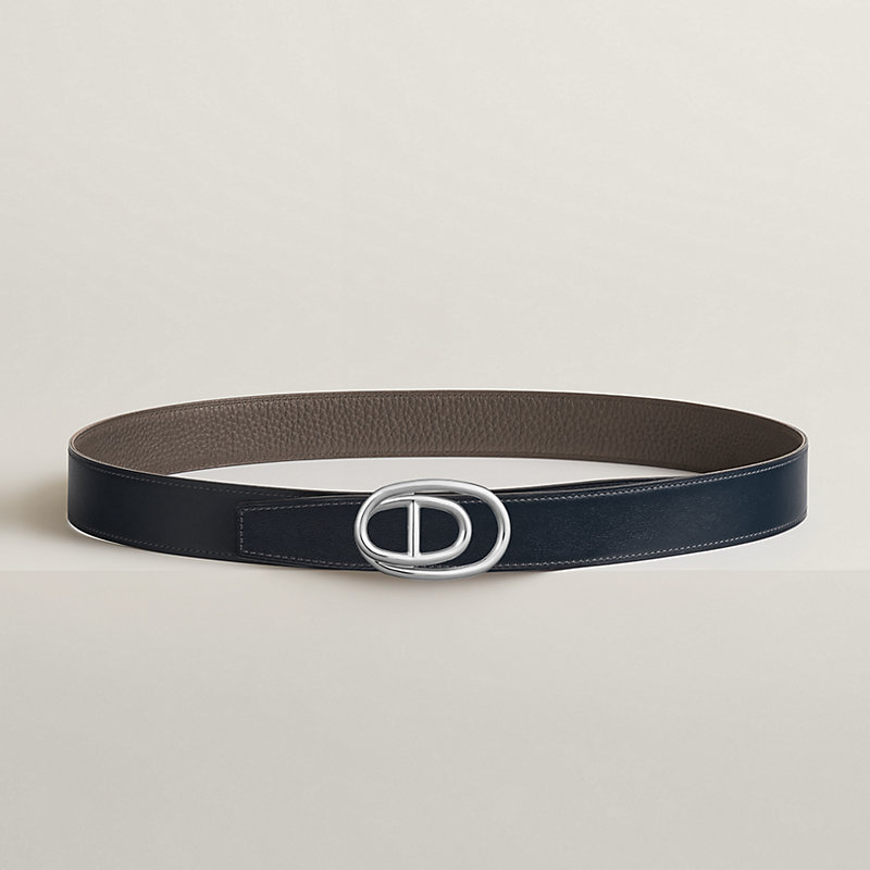 Odyssee belt buckle & Reversible leather strap 32 mm