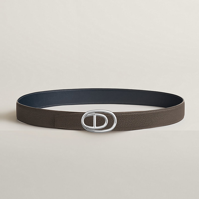 Odyssee belt buckle & Reversible leather strap 32 mm