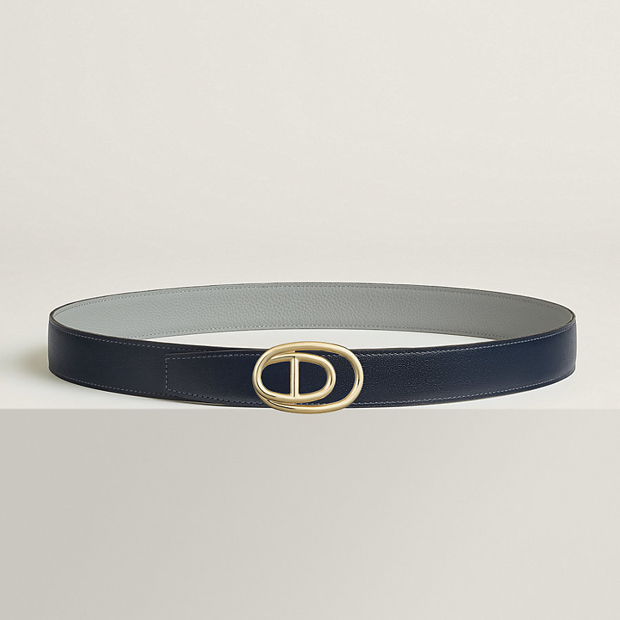 Odyssee belt buckle & Reversible leather strap 32 mm