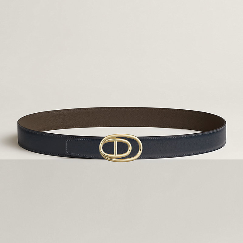 Odyssee belt buckle & Reversible leather strap 32 mm