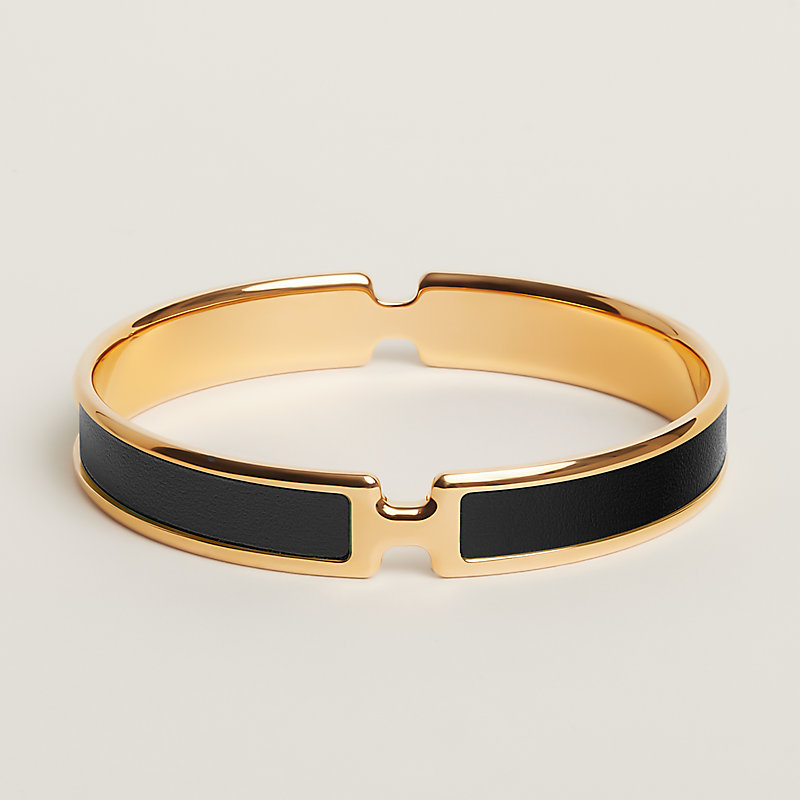 Hermes black bangle sale