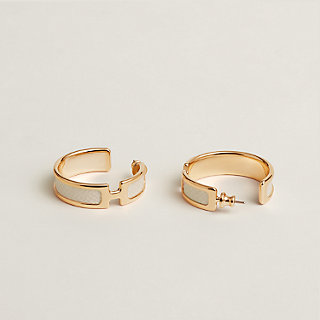 Olympe earrings - White | Hermès Mainland China