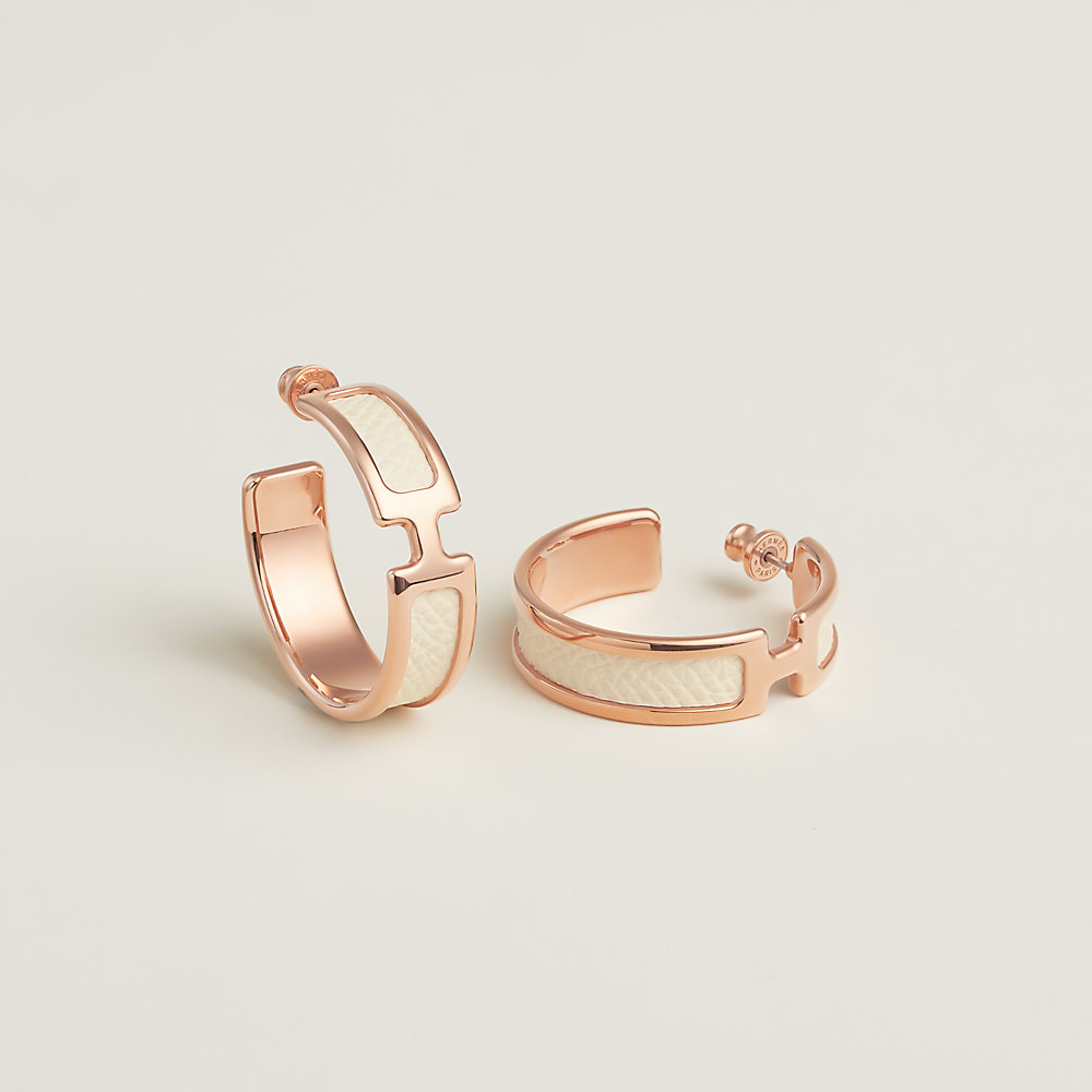 Olympe earrings - White | Hermès Mainland China