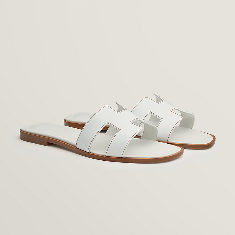 white sandals