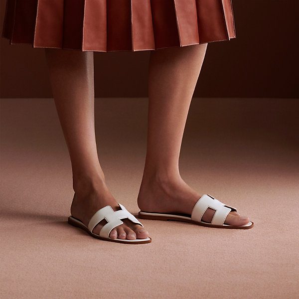white oran sandals