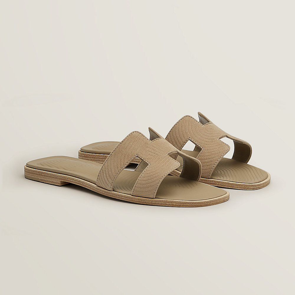 hermes sandals beige