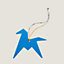 View: front, Origami horse charm