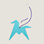 View: front, Origami horse charm