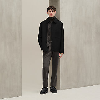 overshirt-with-leather-detail-