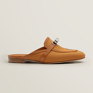 hermes leather mules