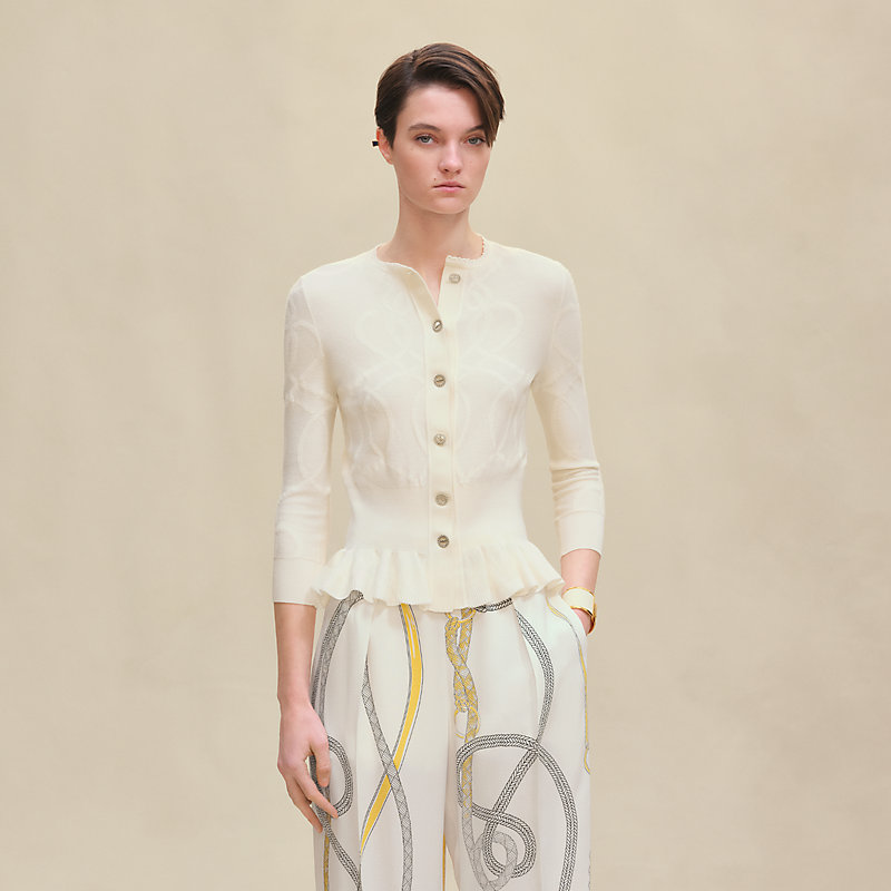"Palefroi Remix" light half-length sleeves cardigan