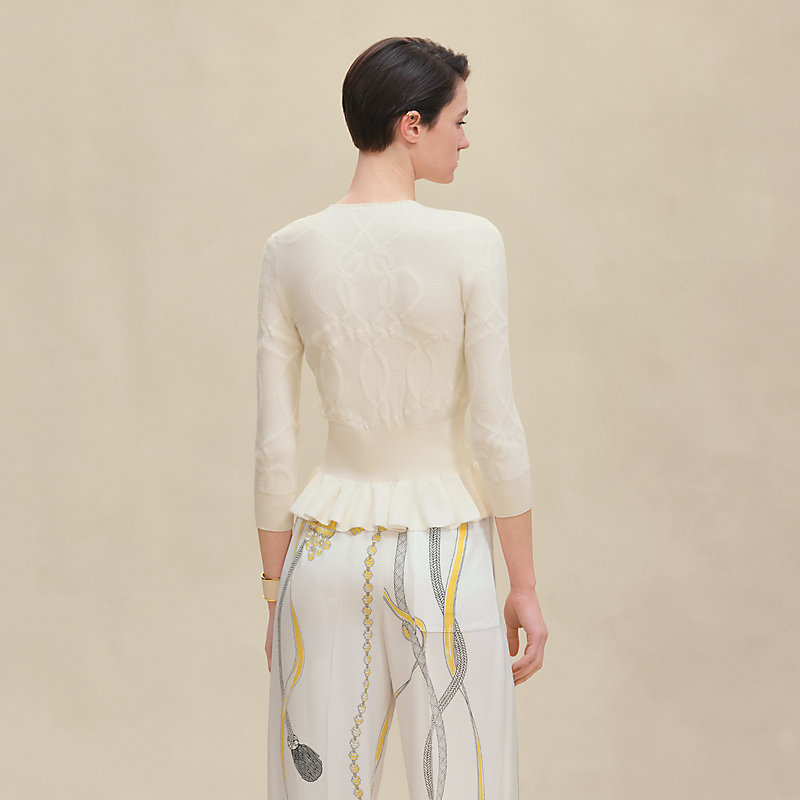 "Palefroi Remix" light half-length sleeves cardigan