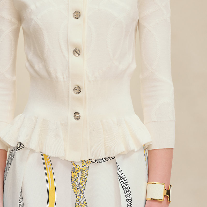 "Palefroi Remix" light half-length sleeves cardigan
