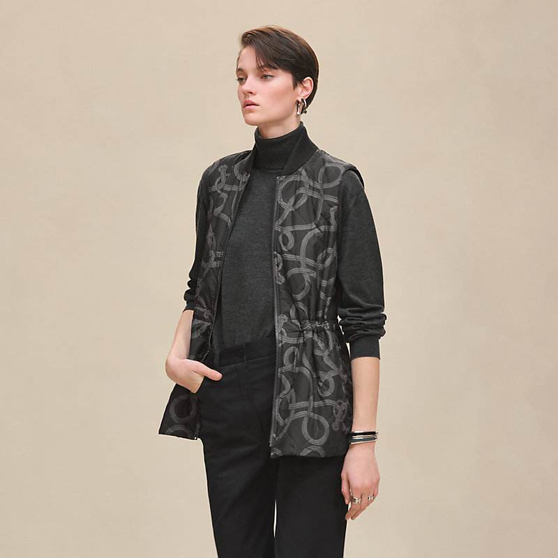 "Palefroi Remix" reversible long vest