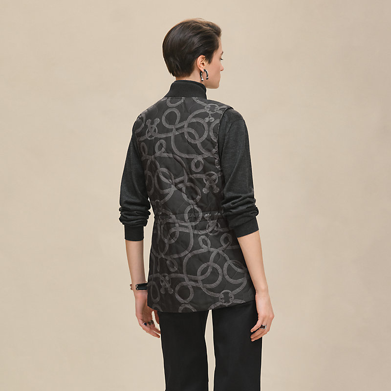 "Palefroi Remix" reversible long vest