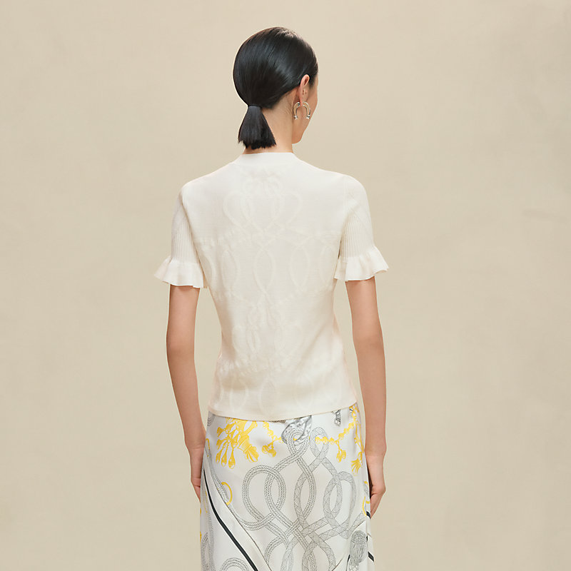 "Palefroi Remix" short-sleeve sweater