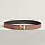 Panache belt buckle & Reversible leather strap 32 mm, view 1 of 3