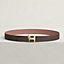 Panache belt buckle & Reversible leather strap 32 mm, view 2 of 3