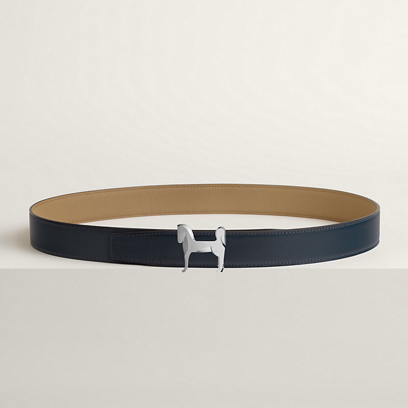 Panache belt buckle & Reversible leather strap 32 mm
