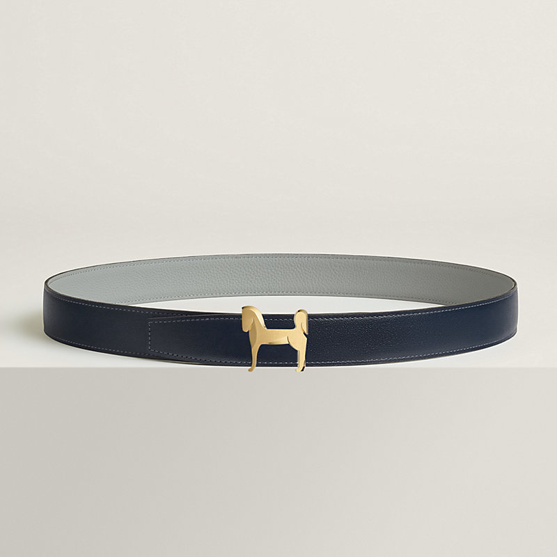 Panache belt buckle & Reversible leather strap 32 mm
