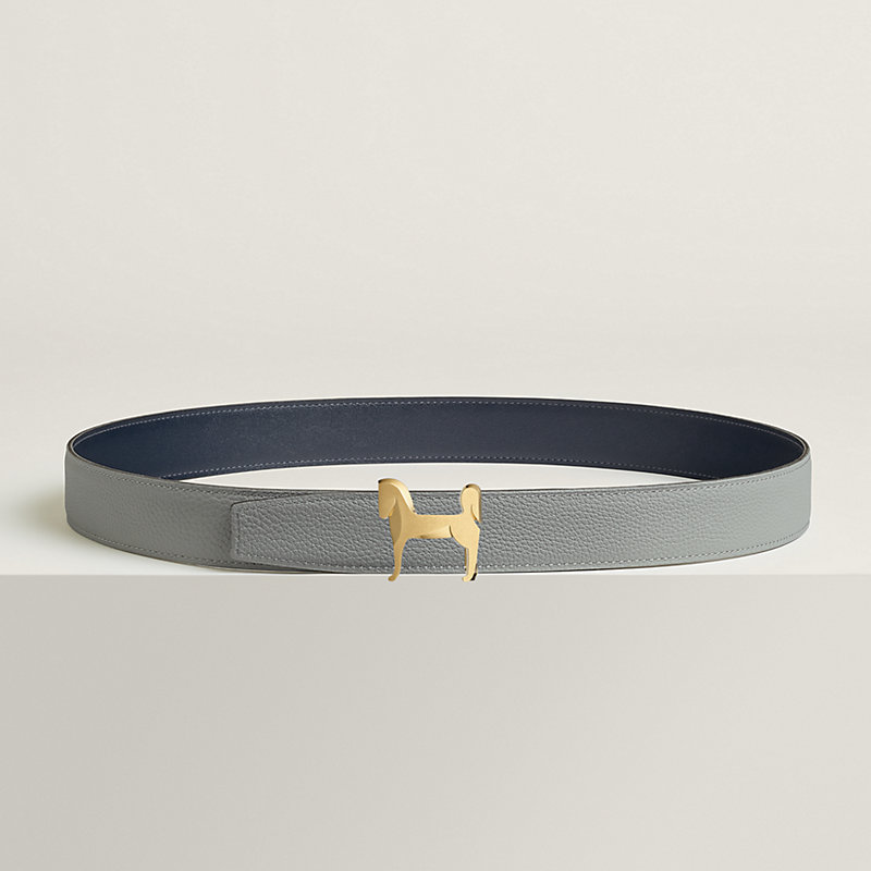 Panache belt buckle & Reversible leather strap 32 mm