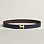 Panache belt buckle & Reversible leather strap 32 mm, view 1 of 3
