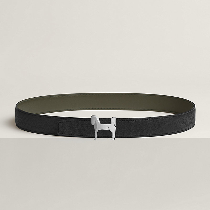 Panache belt buckle & Reversible leather strap 32 mm