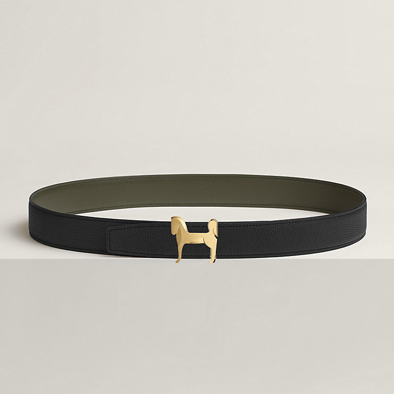 Panache belt buckle & Reversible leather strap 32 mm