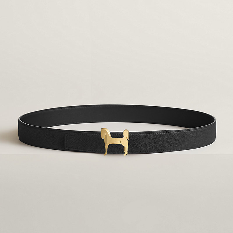 Panache belt buckle & Reversible leather strap 32 mm
