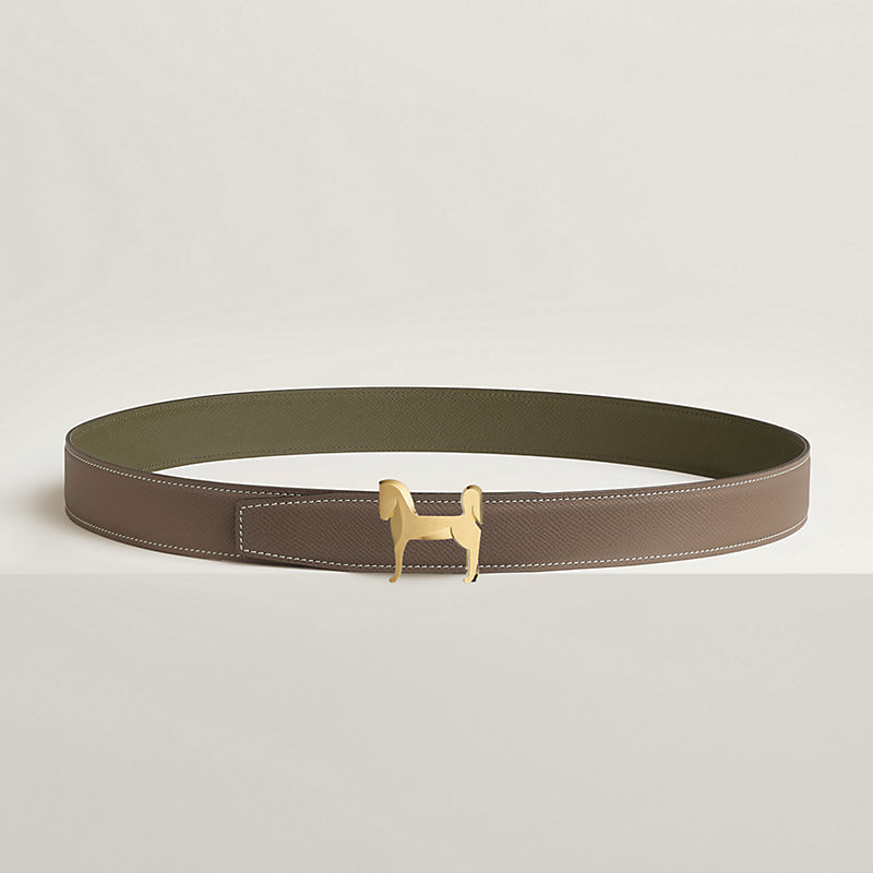 Panache belt buckle & Reversible leather strap 32 mm
