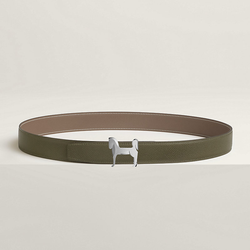Panache belt buckle & Reversible leather strap 32 mm