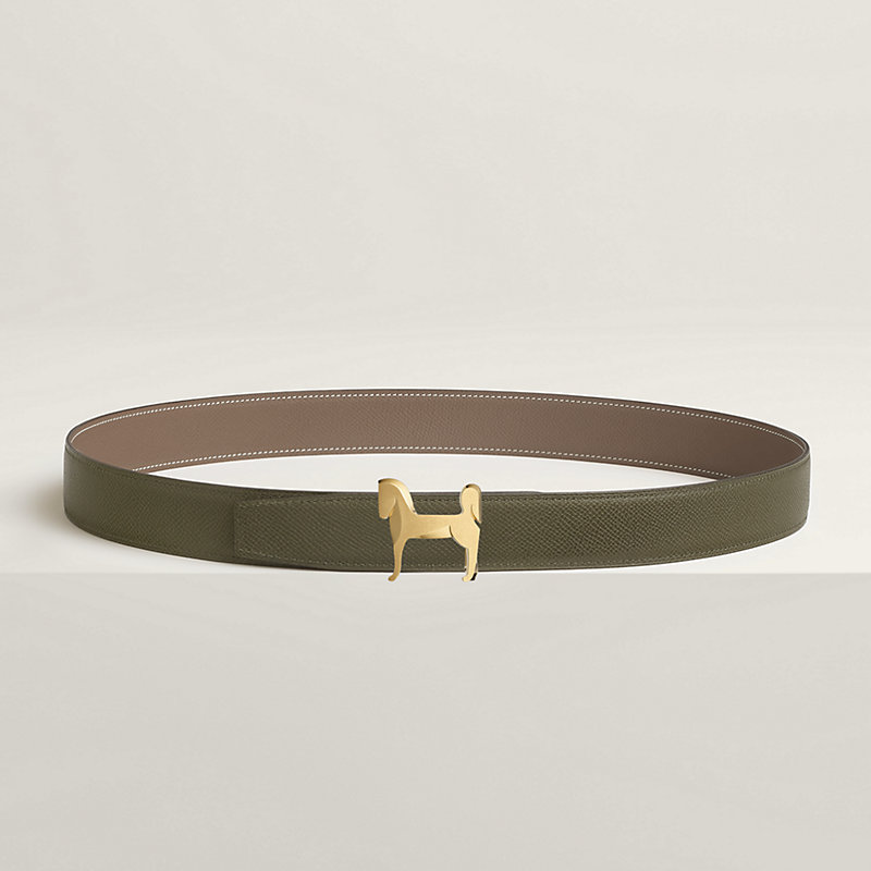 Panache belt buckle & Reversible leather strap 32 mm