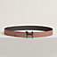 Panache Zebre belt buckle & Reversible leather strap 32 mm, view 1 of 3