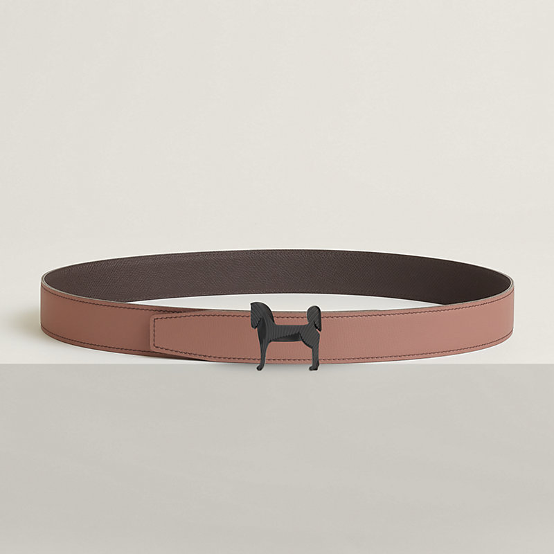 Panache Zebre belt buckle & Reversible leather strap 32 mm