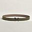 Panache Zebre belt buckle & Reversible leather strap 32 mm, view 2 of 3