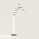 View: Worn, Pantographe reading floor lamp with LED ring